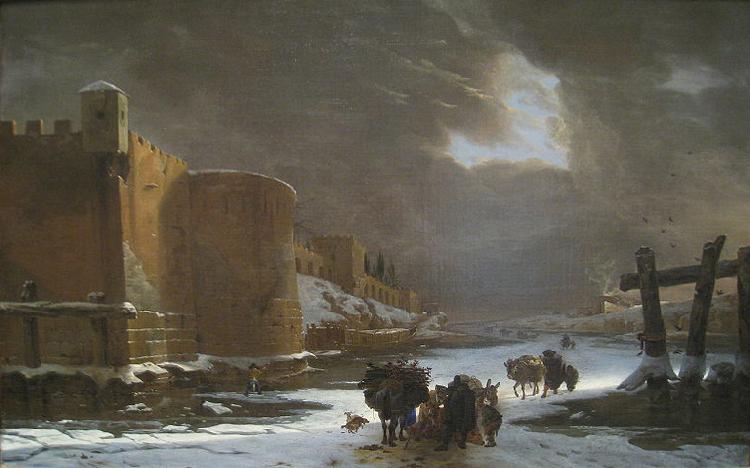 Jan Asselijn Frozen Moat Outside City Walls